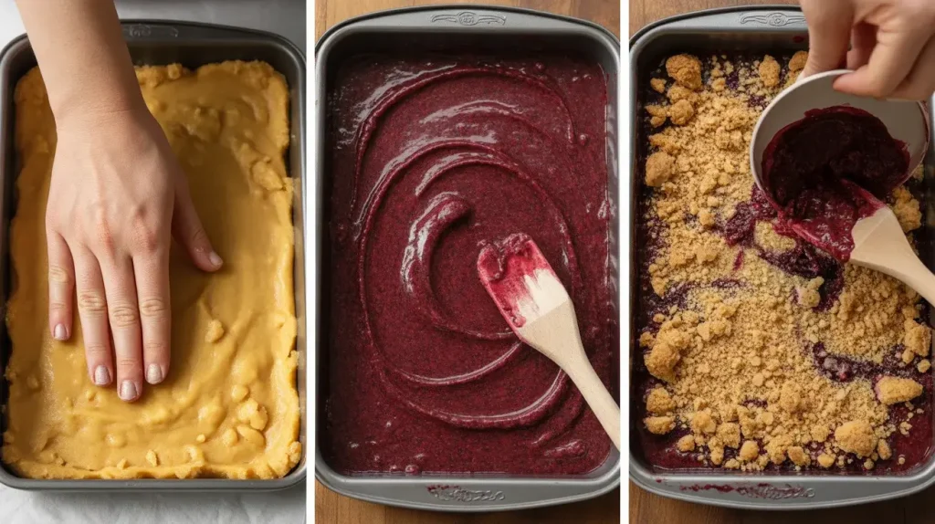 How to Make Dark Raspberry Bars