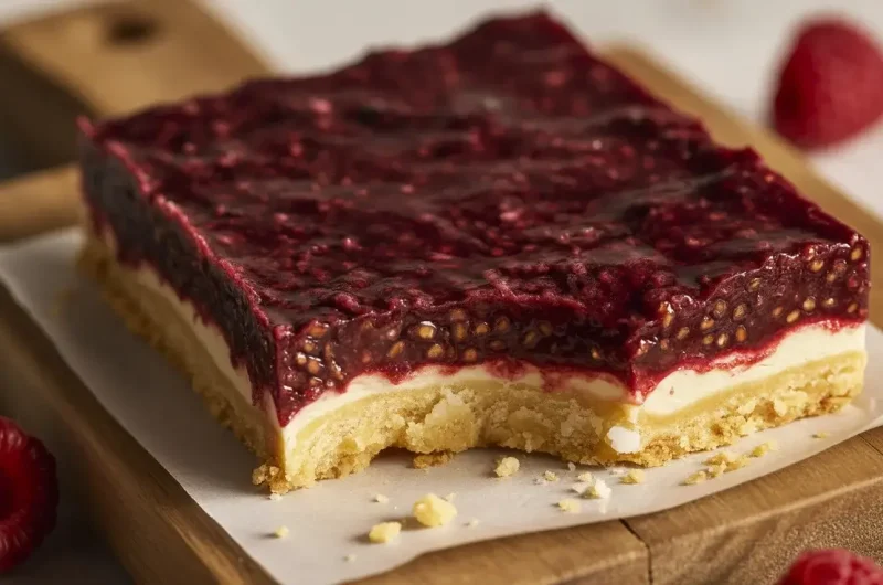 Dark Raspberry Bars: A Rich, Fruity Dessert with a Buttery Crust