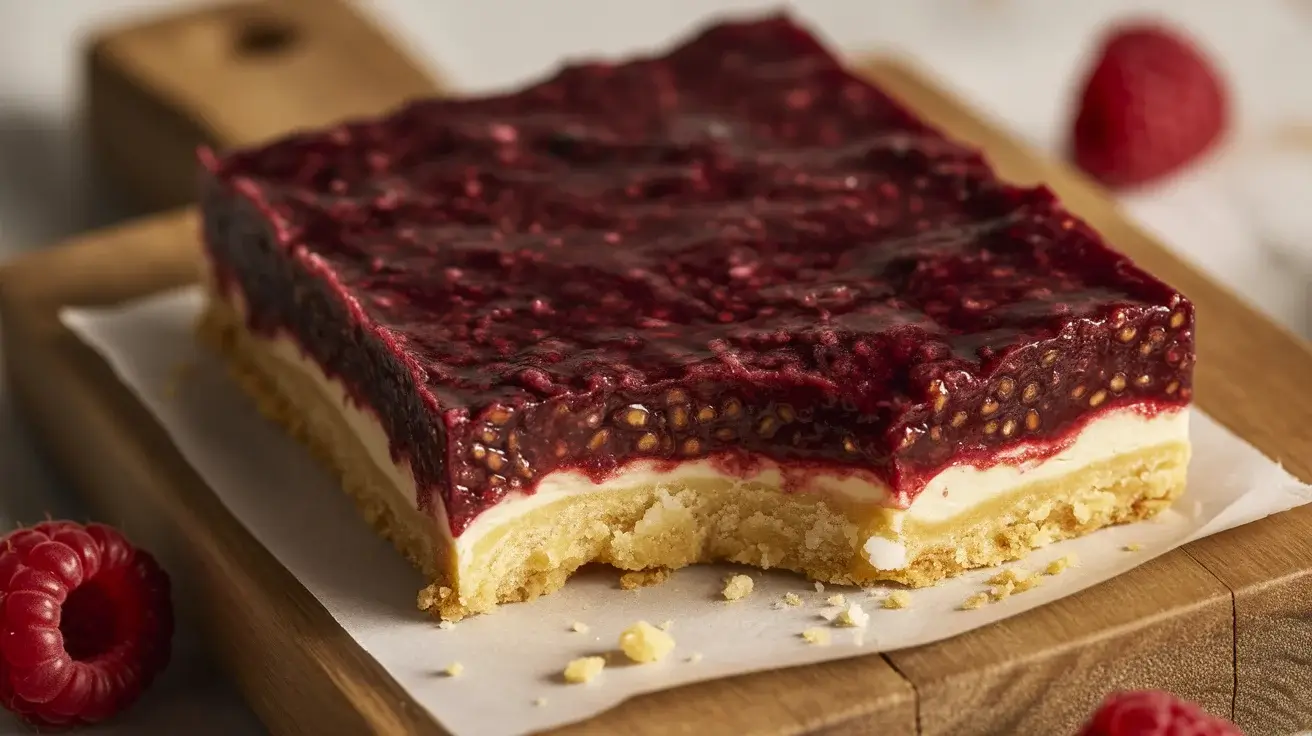 Dark Raspberry Bars: A Rich, Fruity Dessert with a Buttery Crust
