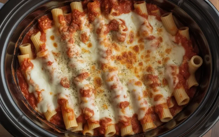 Easy Slow Cooker Baked Ziti