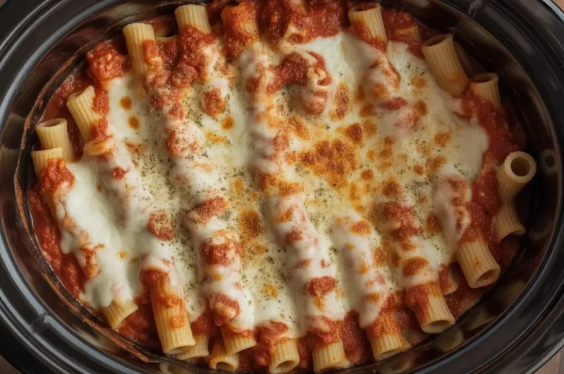 Easy Slow Cooker Baked Ziti
