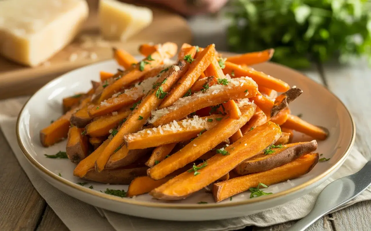 Garlic Serving Suggestions Sweet Potato Fries