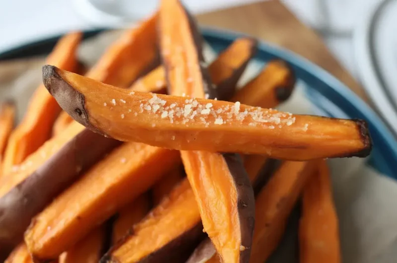 Garlic Parmesan Sweet Potato Fries