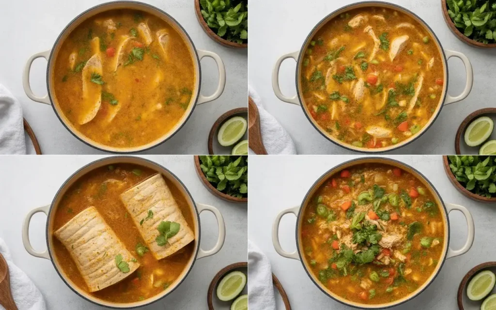 How to Make Green Enchiladas Chicken Soup