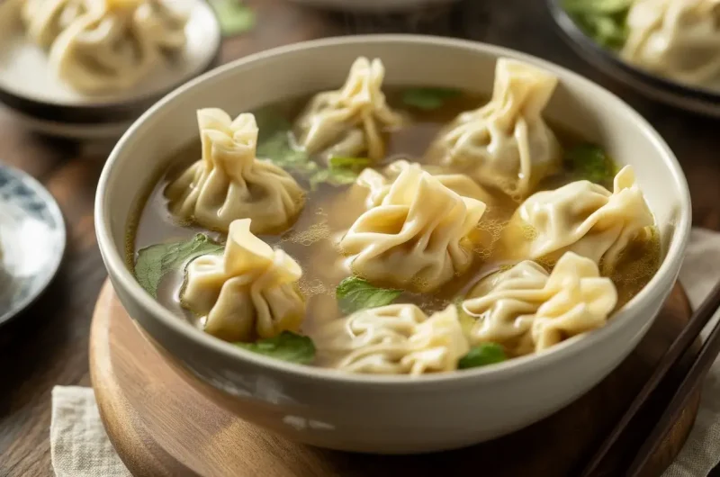 Homemade Wonton Soup – Comforting Asian-Style Soup