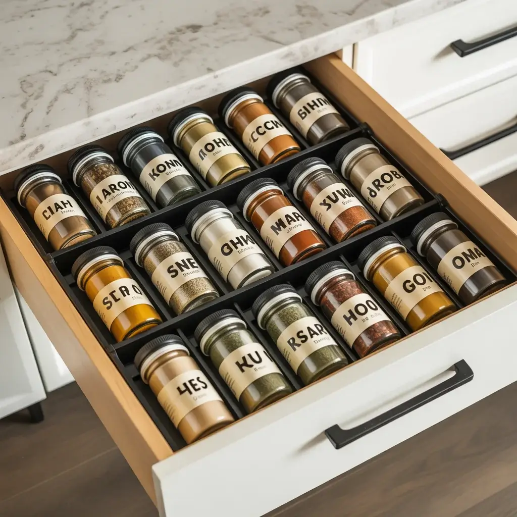 Smart Spice Cabinet Organization Systems