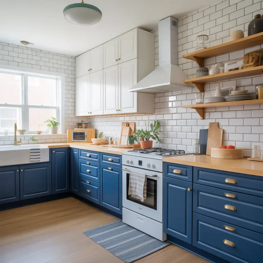 Colorful IKEA Kitchen Cabinet Combinations