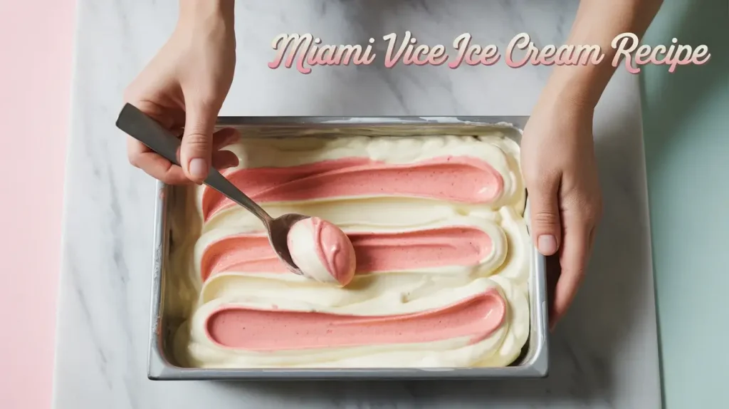 How to Make Miami Vice Ice Cream