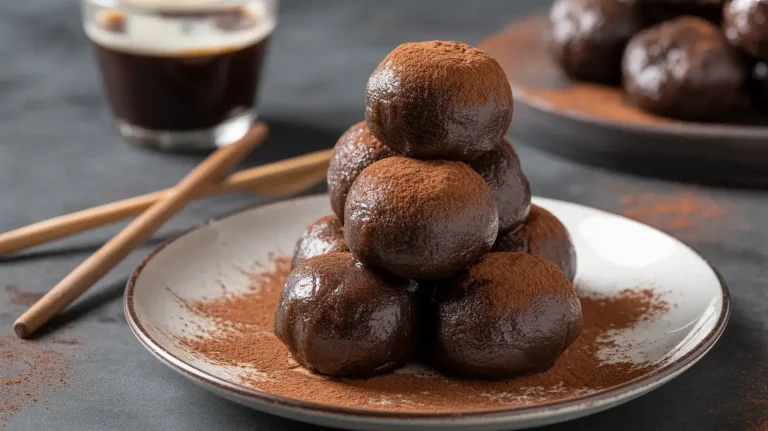 Midnight Mocha Mochi Balls