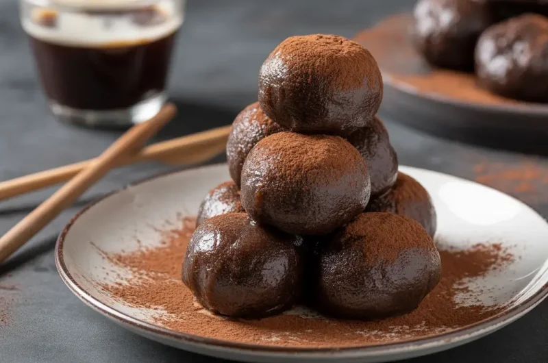 Midnight Mocha Mochi Balls