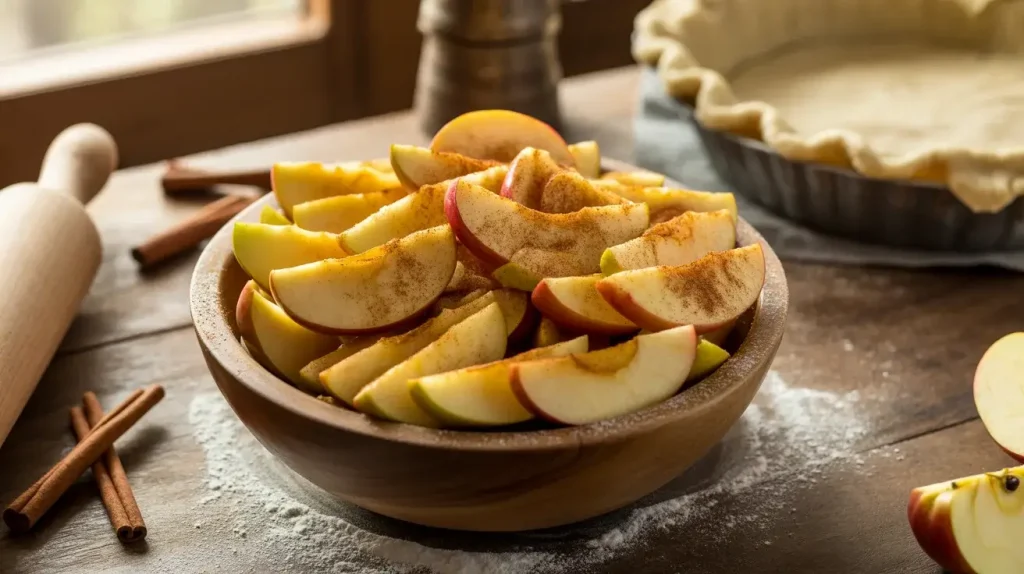 Preparing the Apple Filling