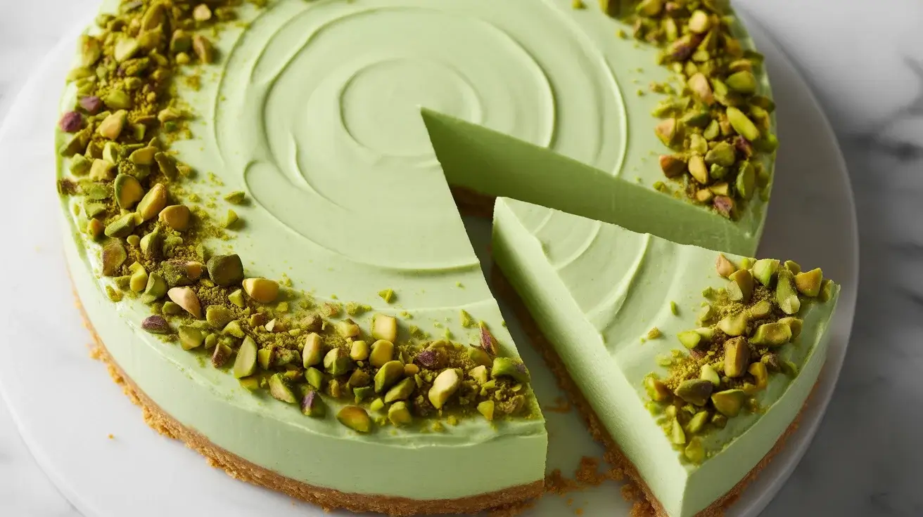 No Bake Pistachio Cheesecake