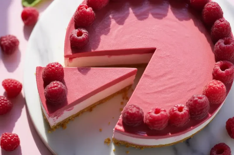 Pink Velvet Raspberry Cheesecake