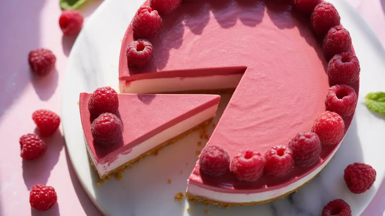 Pink Velvet Raspberry Cheesecake
