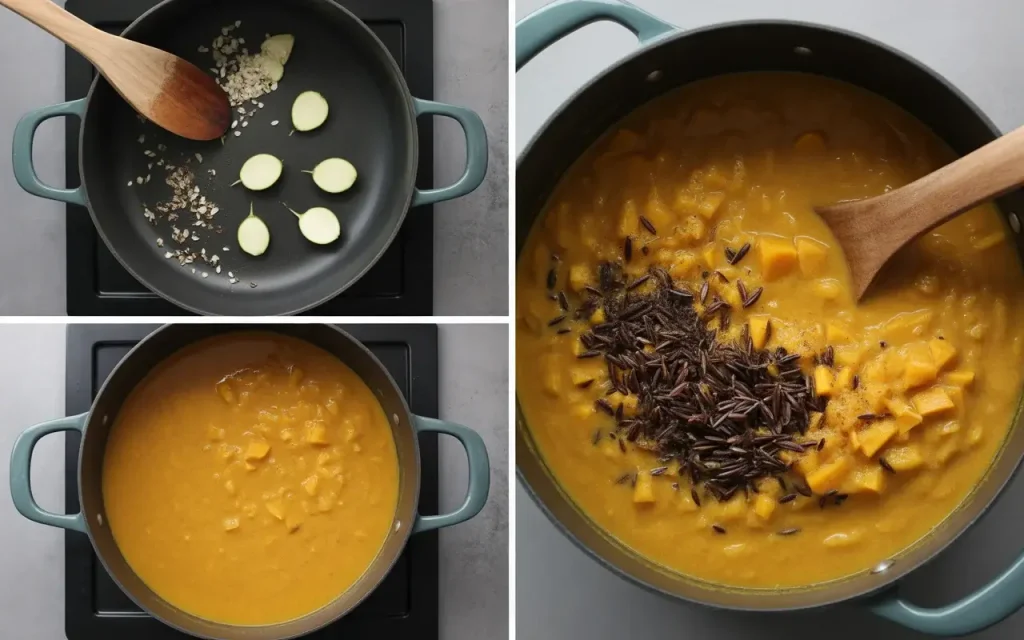 How to Make Pumpkin Wild Rice Soup