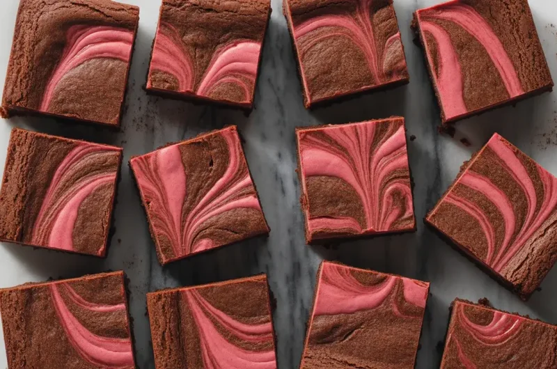 Red Velvet Swirl Brownies