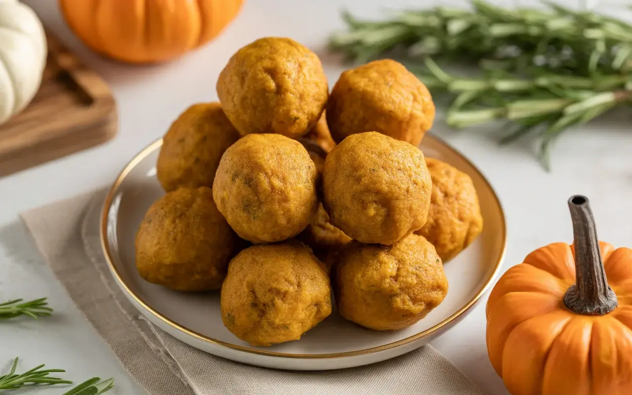 Savory Pumpkin Spice Donut Holes