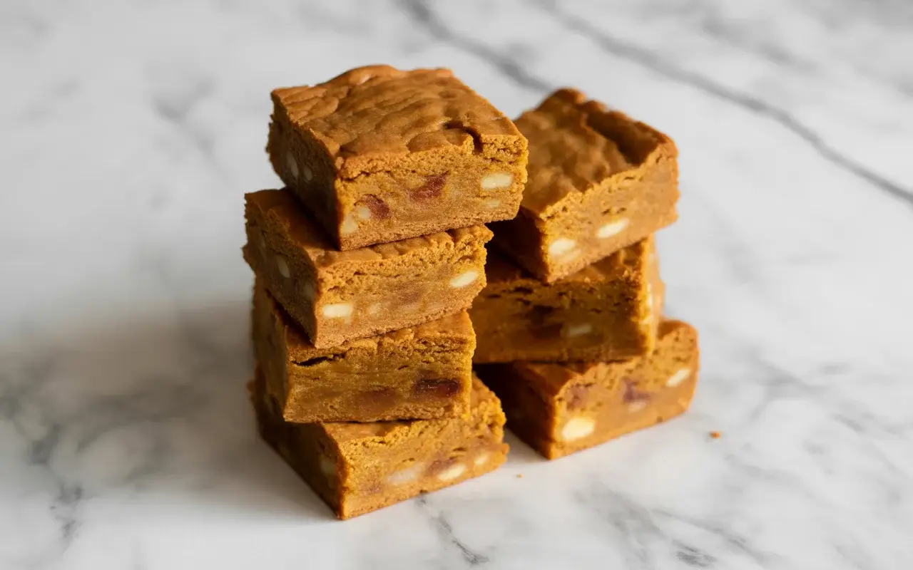 Spiced Pumpkin Blondies
