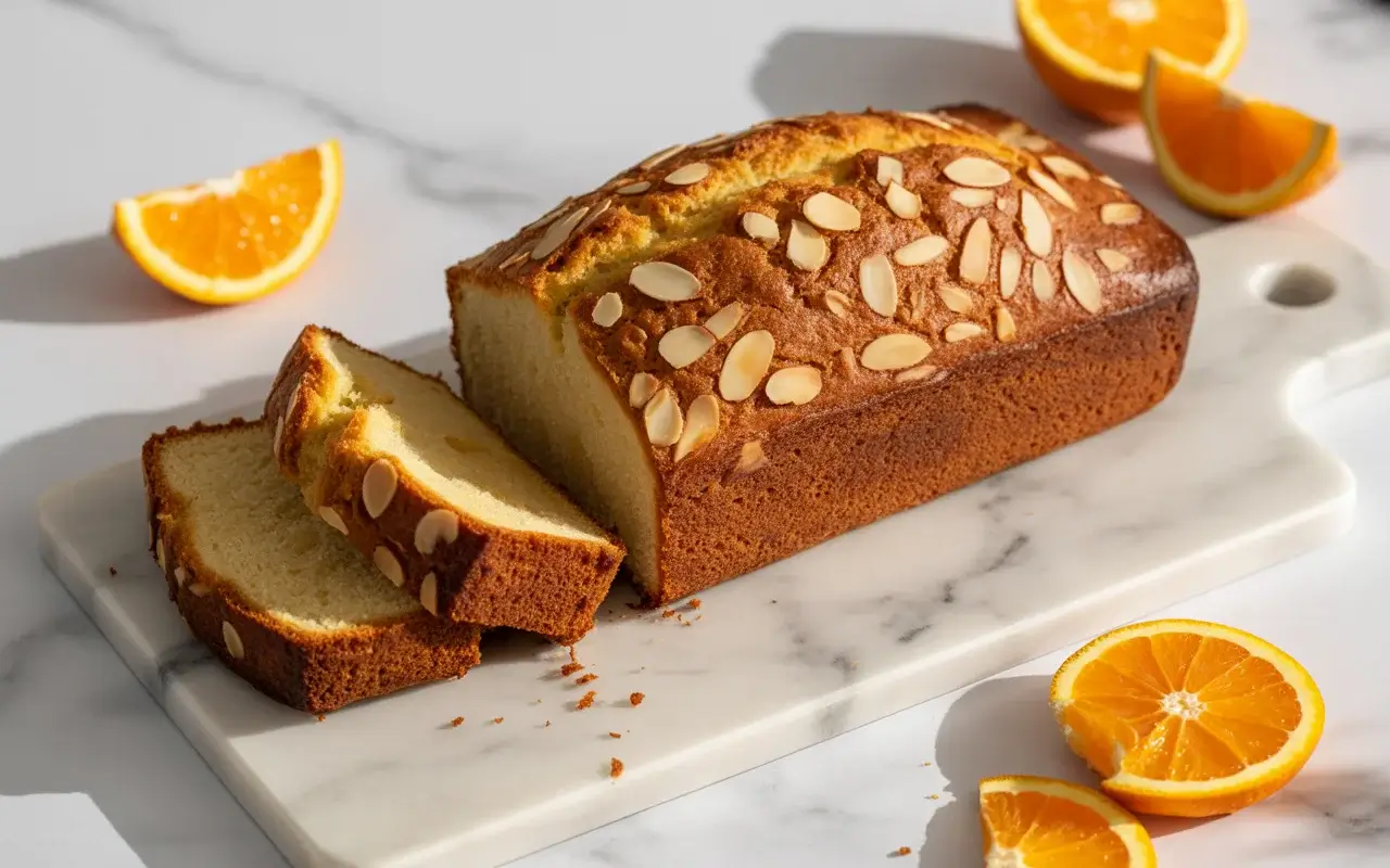 Sun-Drenched Orange Almond Loaf