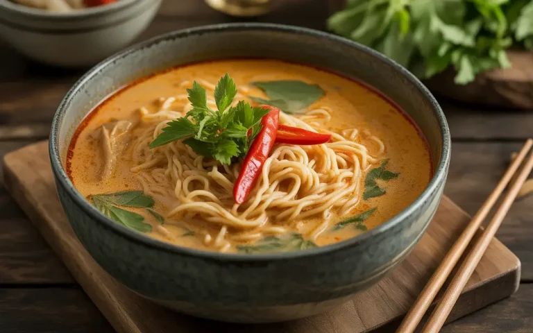 Thai Red Curry Noodle Soup: Flavorful Spicy Soup