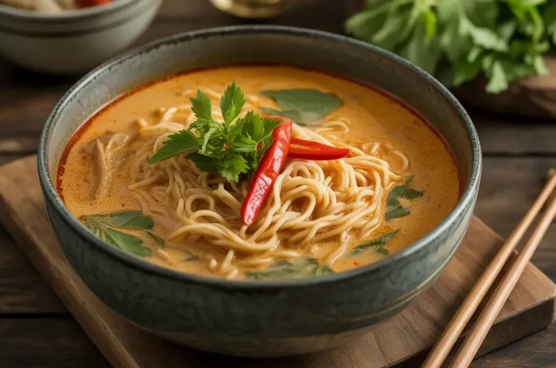 Thai Red Curry Noodle Soup – Flavorful Spicy Soup