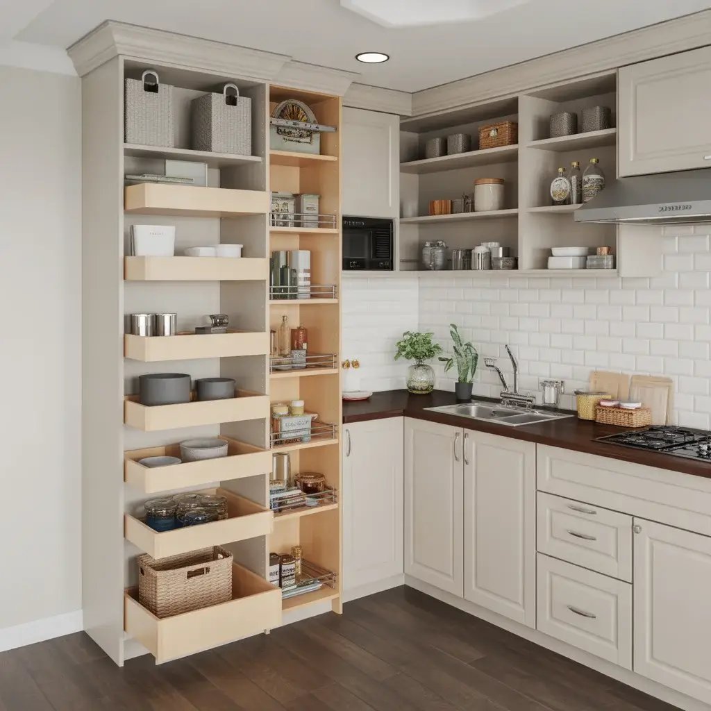 Storage Solutions for U-Shaped Kitchen Layouts