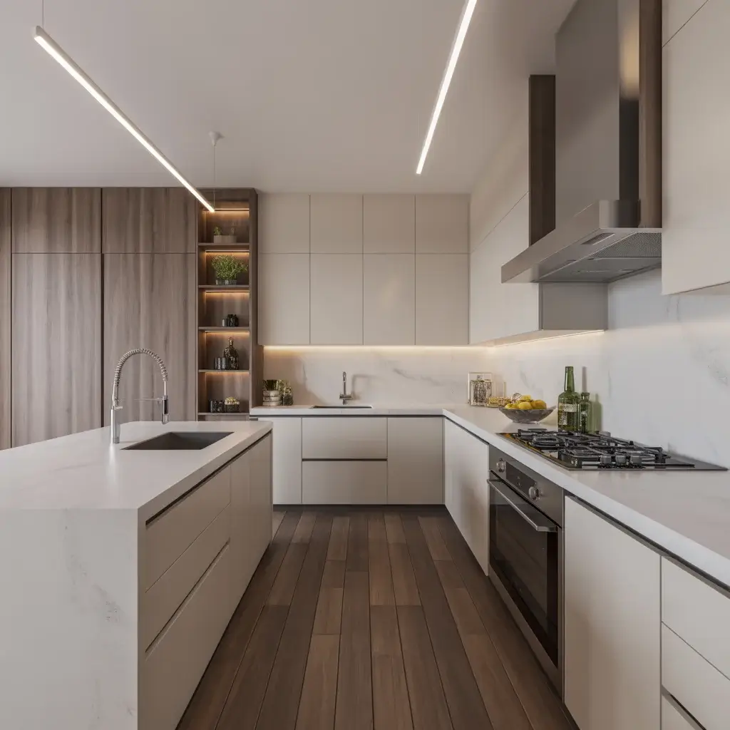 Modern U-Shaped Kitchen Ideas with Contemporary Style