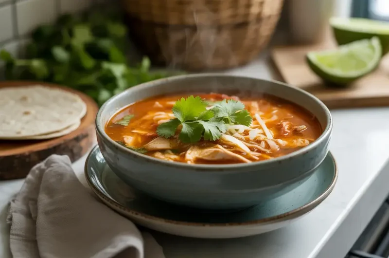 Autumn Spice Chicken Enchilada Soup Recipe
