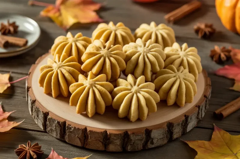 Autumn Spice Spritz Cookies