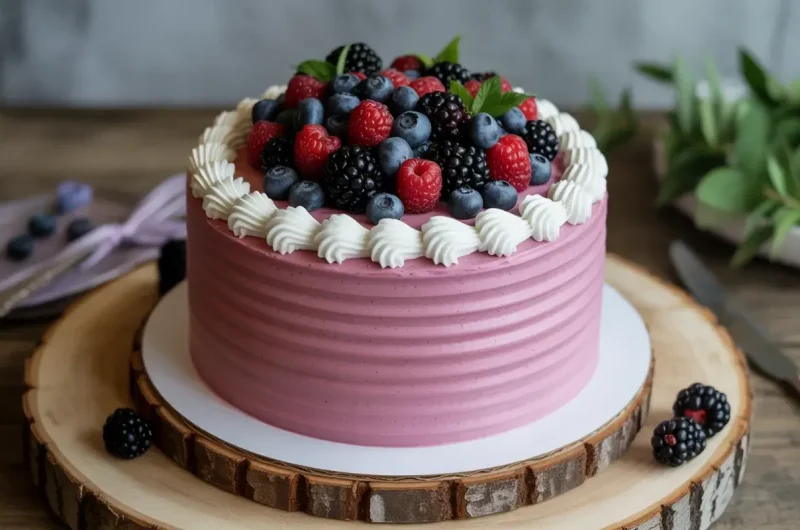 Blackberry Celebration Cake