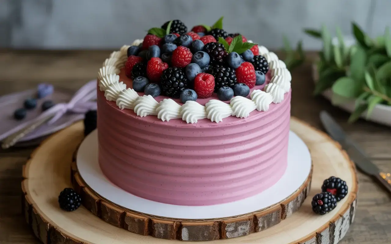 Blackberry Celebration Cake