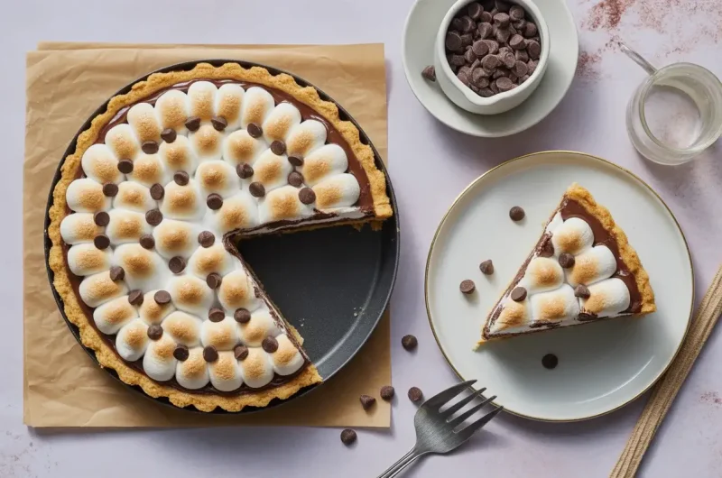 Chocolate Chip Marshmallow Pie