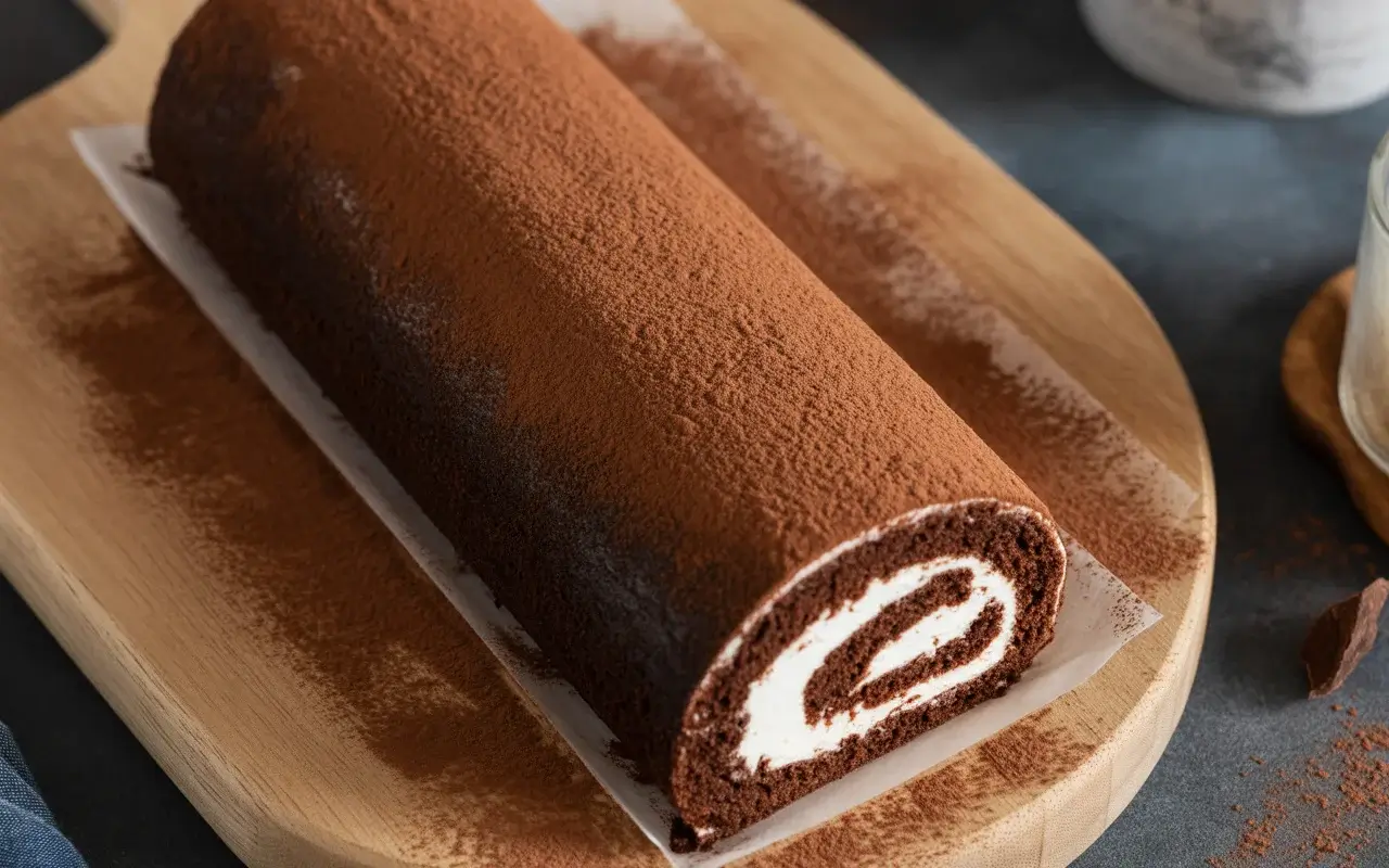 Chocolate Forest Roll Cake