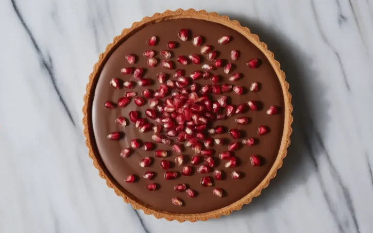 Chocolate Pomegranate Tart