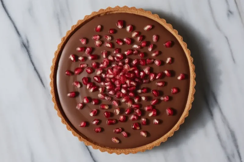 Chocolate Pomegranate Tart