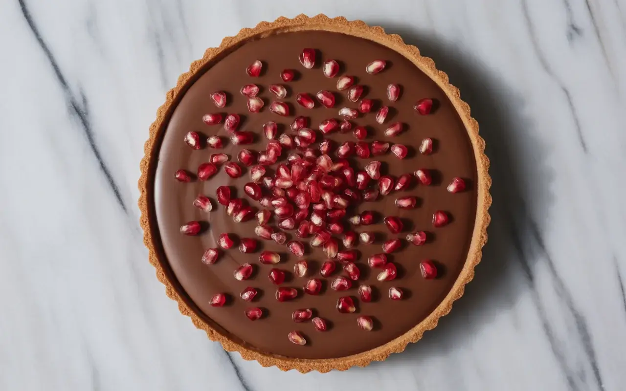 Chocolate Pomegranate Tart