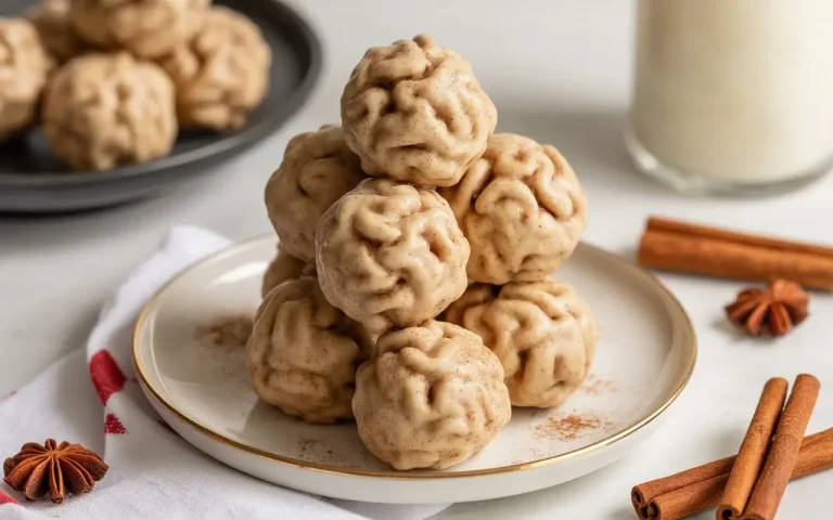 Cinnamon Pecan Snowball Cookies