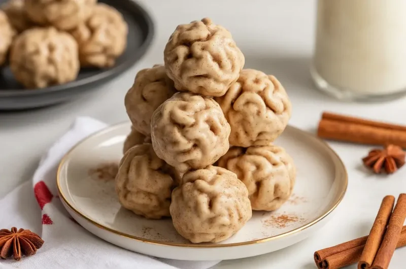 Cinnamon Pecan Snowball Cookies