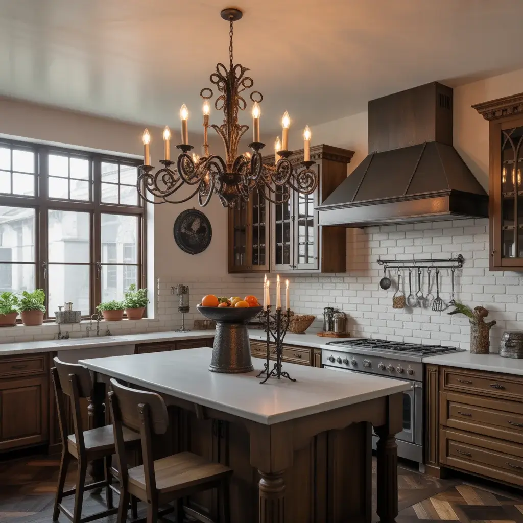 Dramatic Lighting Fixtures for Gothic Kitchens