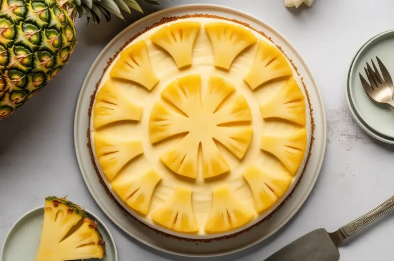 Easy Pineapple Cheesecake: A No-Bake Tropical Dessert