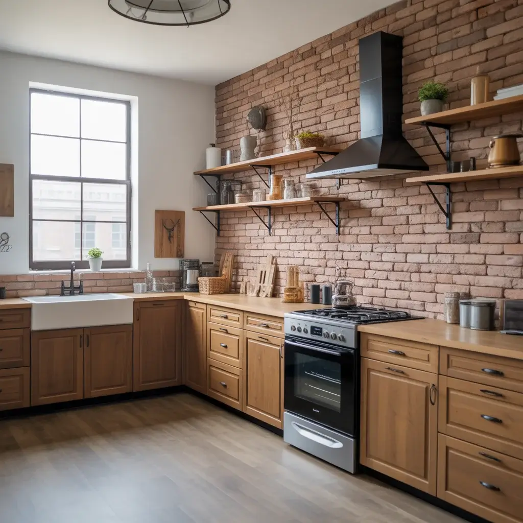 Exposed Brick or Stone Walls