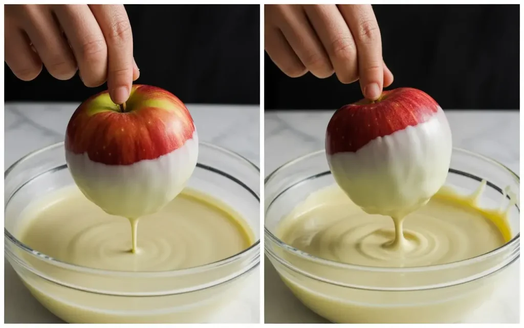 How to Make Ghostly White Chocolate Apples