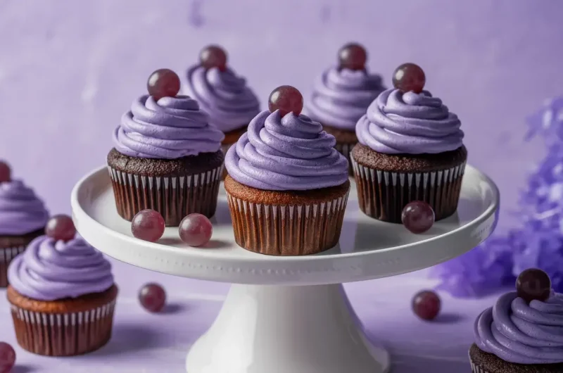 Grape Soda Cupcakes