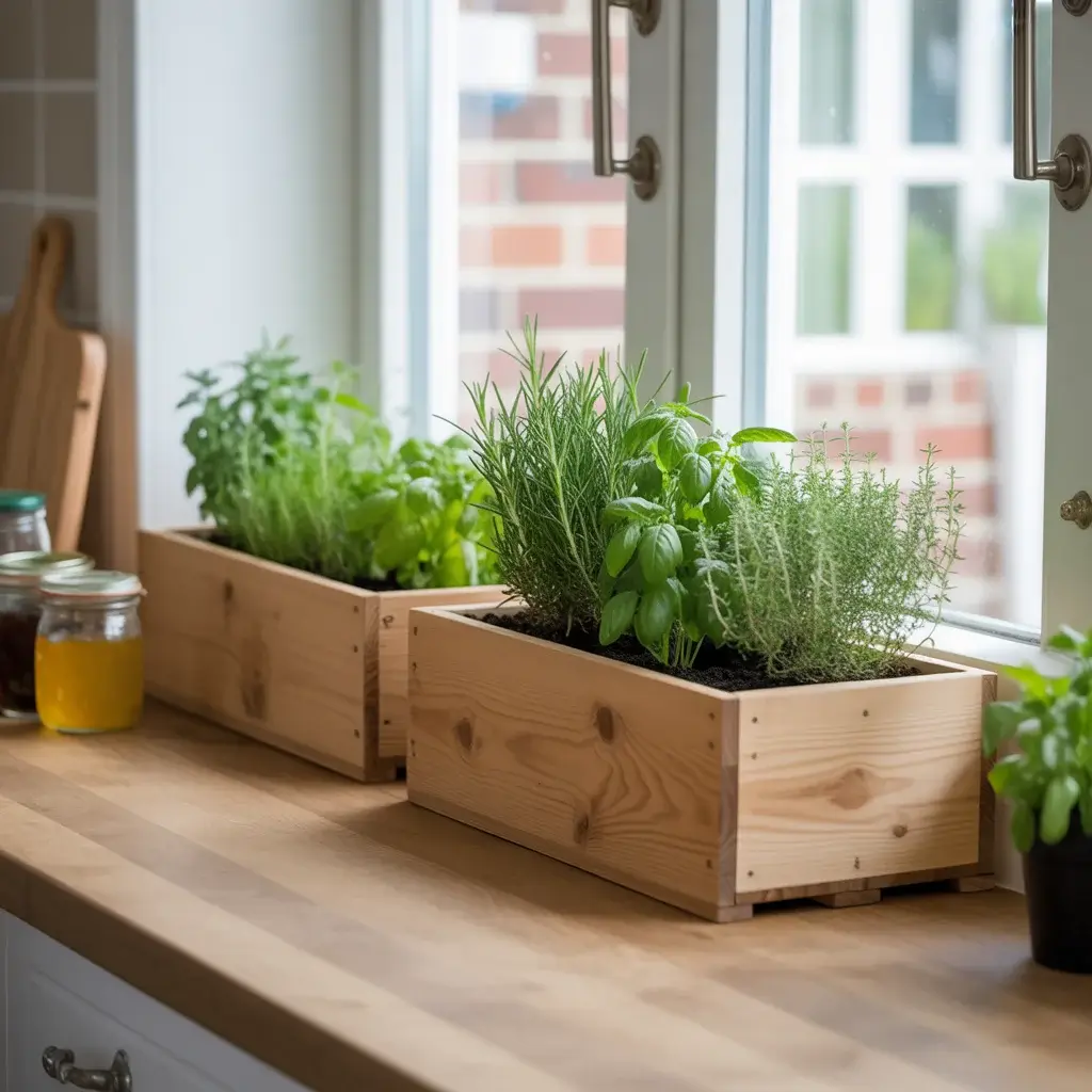Herb Garden Window Boxes