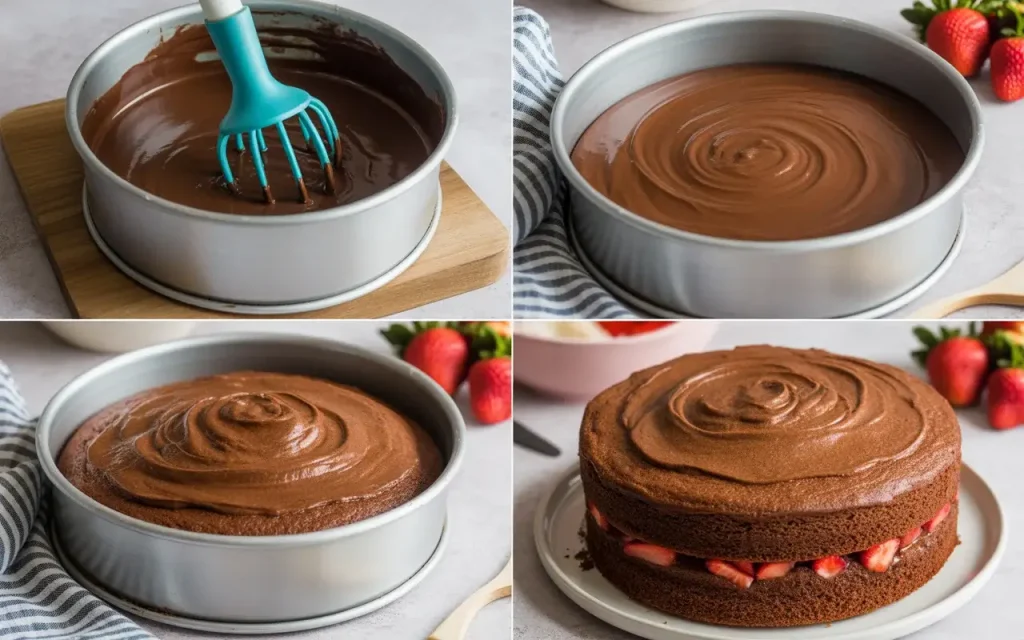How to Make Chocolate Strawberry Cake