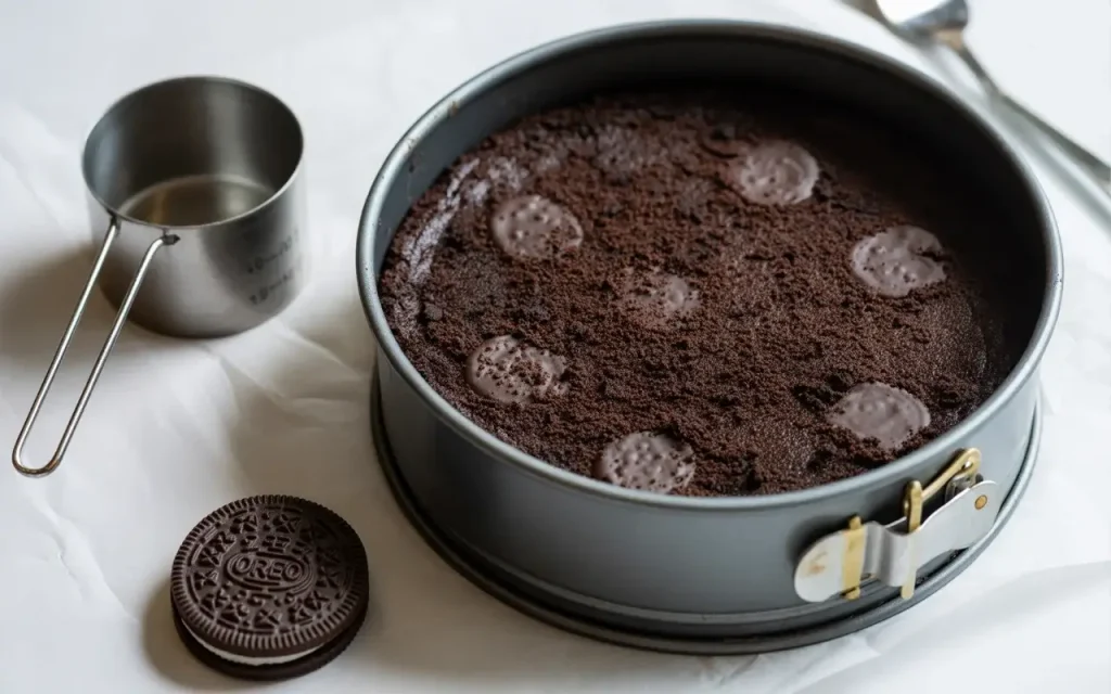 Making the Oreo Crust
