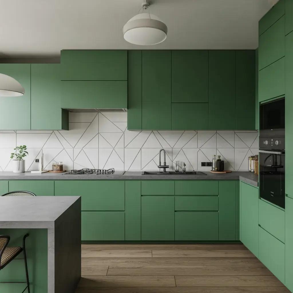 Modern Green Kitchen Styles