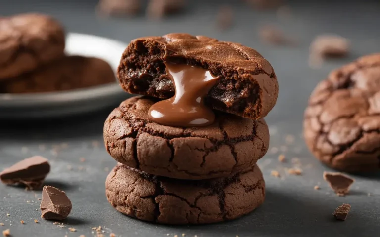 Molten Chocolate Truffle Cookies