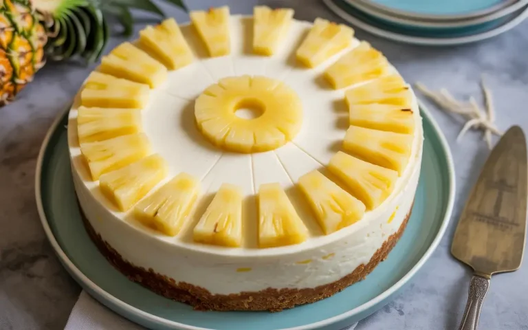 No-Bake Pineapple Cheesecake