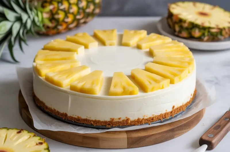 No-Bake Pineapple Cheesecake